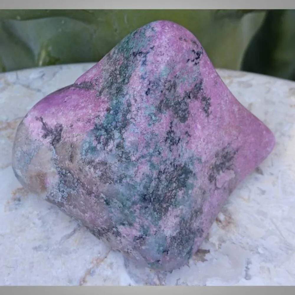 cobaltoan calcite from CONGO polished chunk 01 positivity HARMONY love